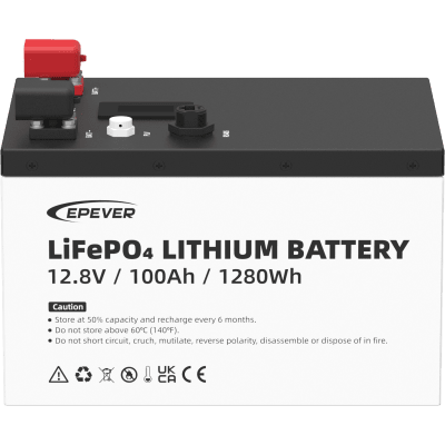 EPEVER LFP100EP128V2 Baterías Batería de Litio LiFePO4 12.8V