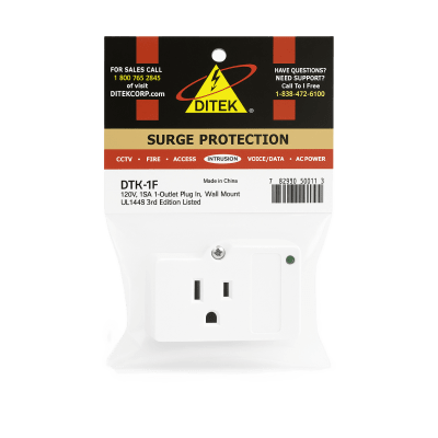 DITEK DTK-1F Supresores de Picos Protector Plug Pared / 120