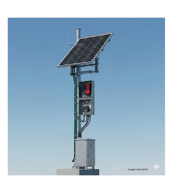 SYSCOM PL1224GRCV2 Kit Solar PoE 225 Vcc 120 Autonomía