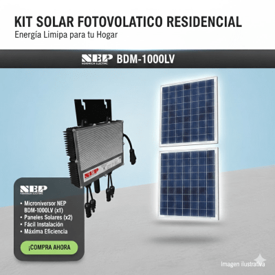 NEP BDM1000LVKIT Kits Solares Kit Solar Interconexion  / 1kW