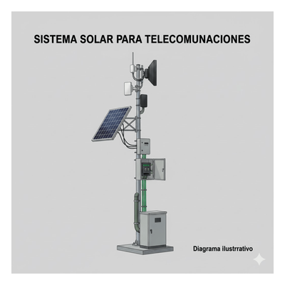 EPCOM POWERLINE PL1224G2RV2 Kit Solar PoE 225 Vcc Salidas