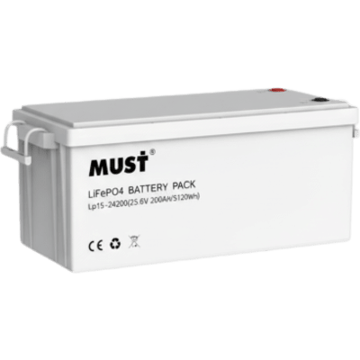 MUST LP1524100 Baterías Solares Batería Litio 25.6 Vcd 100Ah