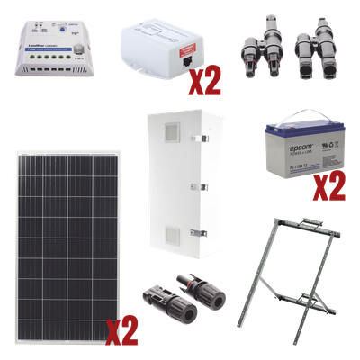 EPCOM POWERLINE PL-1224G-2R Kit Solar PoE Pasivo Vcc Radios