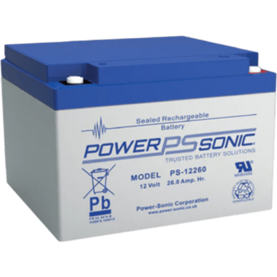 POWER SONIC PS-12260-M5 Baterías Batería 12V, 26AH, Para Res