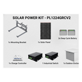 SYSCOM PL1224GRCV2 Kit Solar PoE 225 Vcc 120 Autonomía