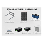 EPCOM POWERLINE PL1224G2RV2 Kit Solar PoE 225 Vcc Salidas